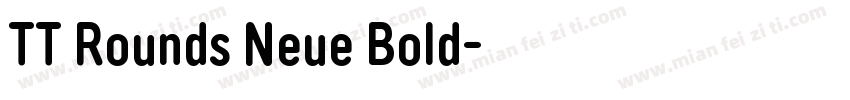 TT Rounds Neue Bold字体转换